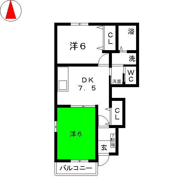 岐阜県安八郡安八町北今ケ渕 2DK アパート 賃貸物件詳細