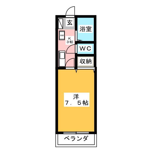 グローリーネギシＩＩ 2階 1K 賃貸物件詳細