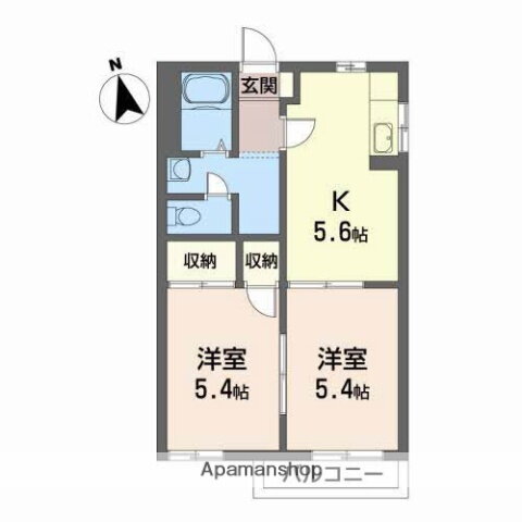 福島県郡山市富久山町久保田字池下 郡山駅 2K アパート 賃貸物件詳細