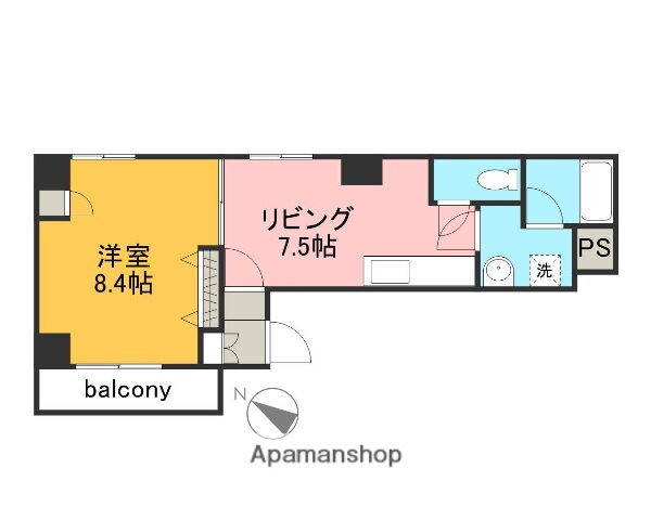 広島県広島市中区堺町２ 土橋駅 1LDK マンション 賃貸物件詳細