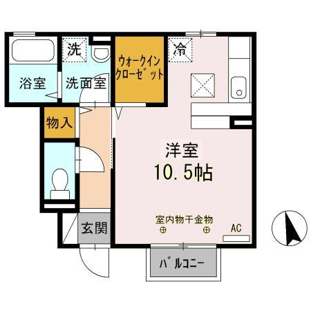 岩手県盛岡市茶畑１ ワンルーム アパート 賃貸物件詳細