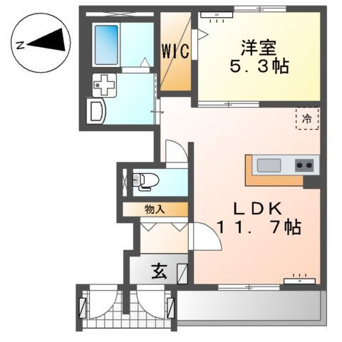 福岡県福岡市東区下原１ 九産大前駅 1LDK アパート 賃貸物件詳細