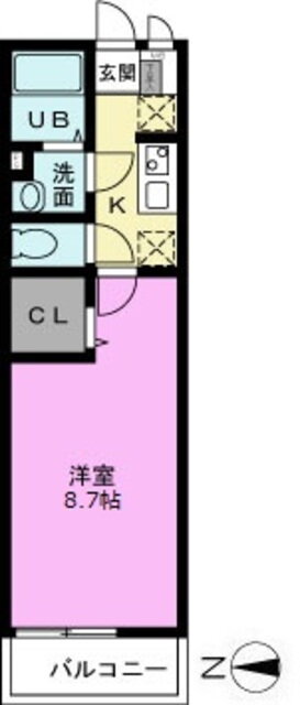埼玉県越谷市大字袋山 大袋駅 1K マンション 賃貸物件詳細