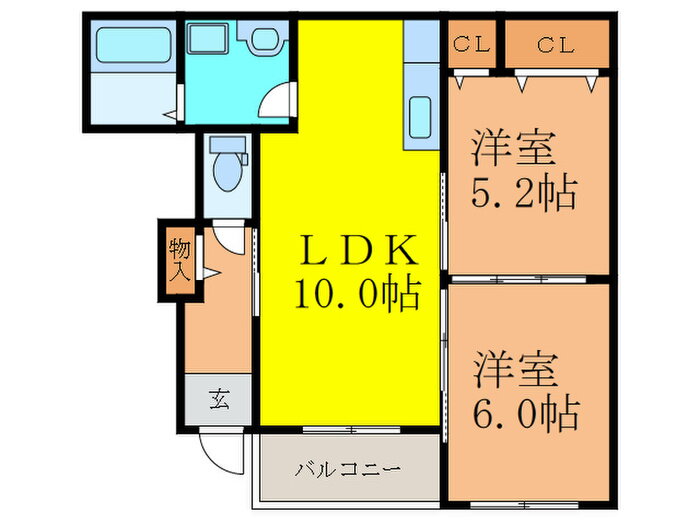 大阪府茨木市上野町 茨木駅 2LDK アパート 賃貸物件詳細