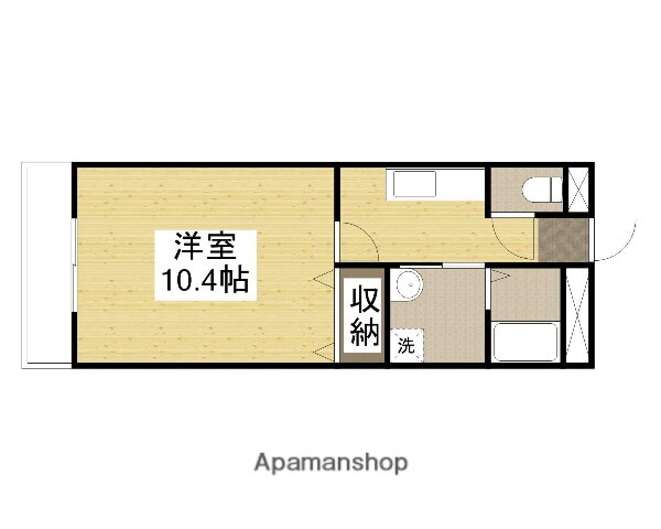 岡山県岡山市北区田中 北長瀬駅 1K マンション 賃貸物件詳細