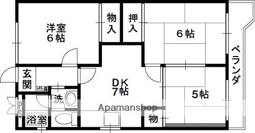 大阪府八尾市桜ヶ丘３ 近鉄八尾駅 3DK マンション 賃貸物件詳細