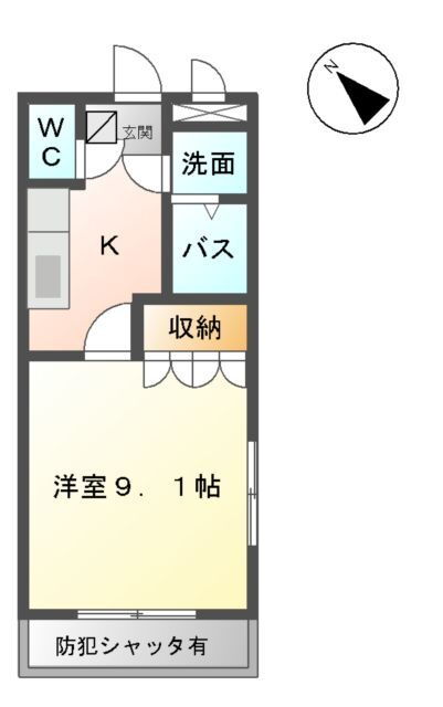 愛知県瀬戸市西米泉町 瀬戸口駅 1K アパート 賃貸物件詳細