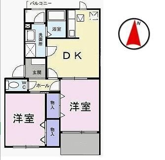 兵庫県加東市上滝野 滝野駅 2DK アパート 賃貸物件詳細