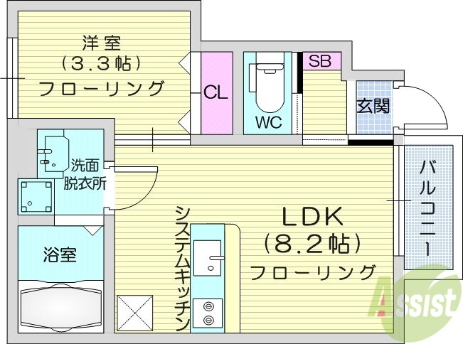 宮城県仙台市泉区将監２ 泉中央駅 1LDK アパート 賃貸物件詳細