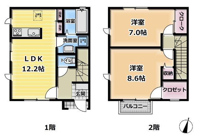 神奈川県厚木市王子２ 本厚木駅 2LDK 一戸建て 賃貸物件詳細