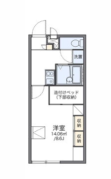 兵庫県加古川市尾上町池田 尾上の松駅 1K アパート 賃貸物件詳細