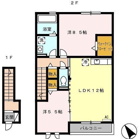 愛知県西尾市吉良町上横須賀元屋敷 上横須賀駅 2LDK アパート 賃貸物件詳細