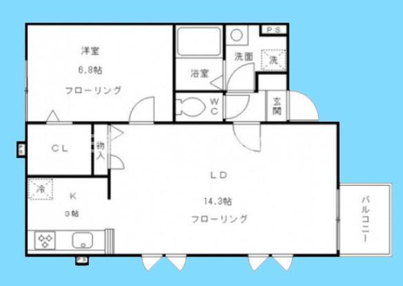 トロワ 2階 1LDK 賃貸物件詳細