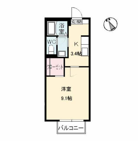鳥取県鳥取市吉成南町２ 1K アパート 賃貸物件詳細