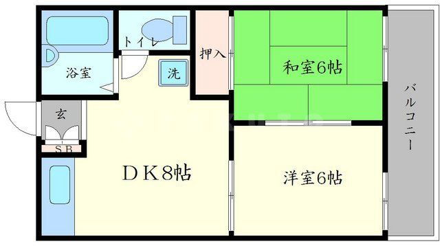 大阪府箕面市小野原東５ 北千里駅 2DK アパート 賃貸物件詳細