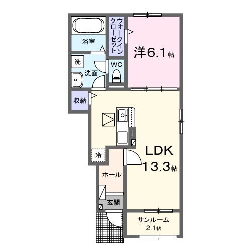 シャルールメゾンＢ 1階 1LDK 賃貸物件詳細