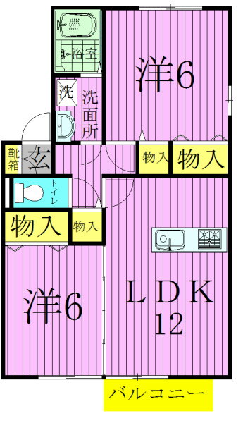 千葉県松戸市仲井町３ 上本郷駅 2LDK アパート 賃貸物件詳細