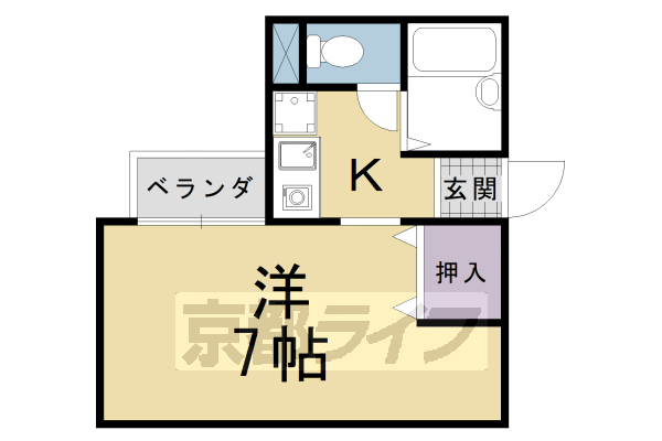 京都府京都市伏見区桃山福島太夫西町 丹波橋駅 1K アパート 賃貸物件詳細