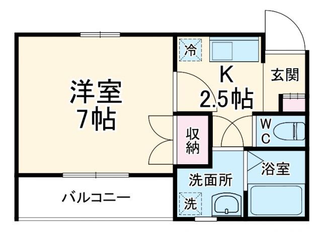 神奈川県厚木市岡田２ 本厚木駅 1K アパート 賃貸物件詳細