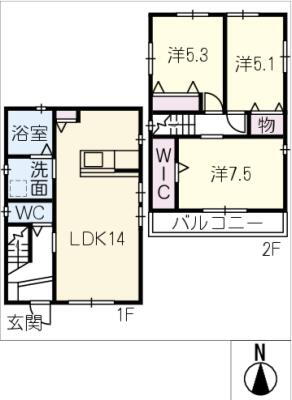 愛知県名古屋市名東区山の手２ 一社駅 3LDK 一戸建て 賃貸物件詳細