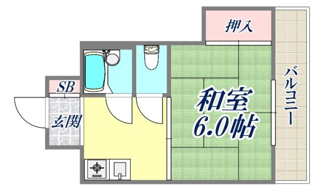 兵庫県尼崎市大庄中通２ 尼崎センタープール前駅 1K マンション 賃貸物件詳細