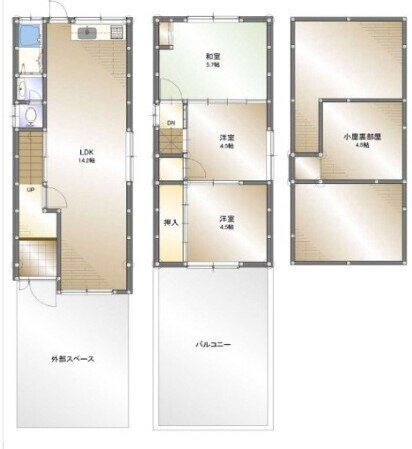 大阪府守口市八雲北町１ 守口駅 3SLDK 一戸建て 賃貸物件詳細