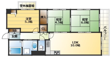 兵庫県神戸市東灘区田中町２ 摂津本山駅 3LDK マンション 賃貸物件詳細