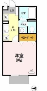 京都府福知山市荒河東町 福知山市民病院口駅 1K アパート 賃貸物件詳細
