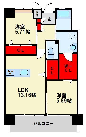 福岡県北九州市八幡東区荒生田３ 枝光駅 2LDK マンション 賃貸物件詳細