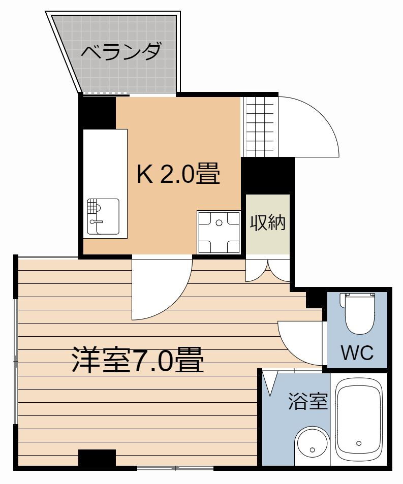 鹿児島県鹿児島市鴨池１ 鴨池駅 1K マンション 賃貸物件詳細