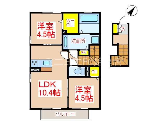 鹿児島県姶良市池島町 姶良駅 2LDK アパート 賃貸物件詳細