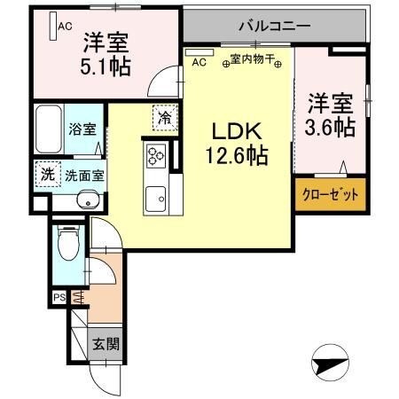 神奈川県相模原市中央区清新１ 相模原駅 2LDK アパート 賃貸物件詳細