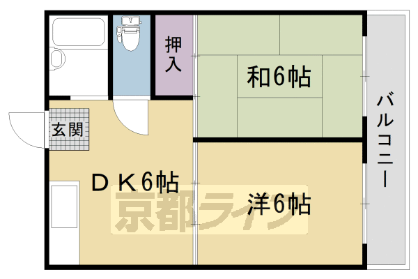京都府京都市右京区嵯峨五島町 車折神社駅 2DK マンション 賃貸物件詳細