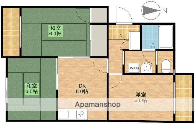メゾン横須賀ＩＩ 2階 3DK 賃貸物件詳細