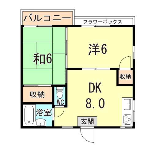 兵庫県神戸市垂水区五色山７ 舞子駅 2DK アパート 賃貸物件詳細
