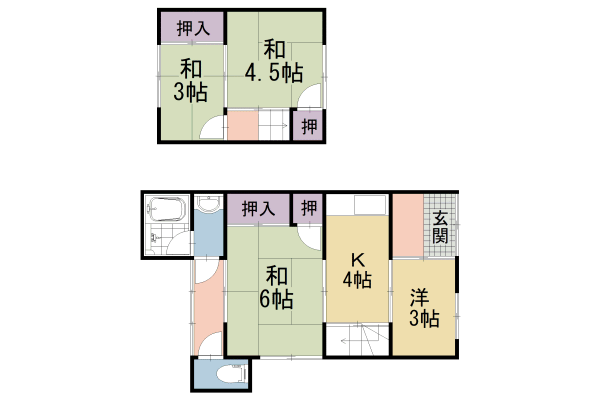 京都府京都市伏見区桃山町美濃 桃山南口駅 4K 一戸建て 賃貸物件詳細