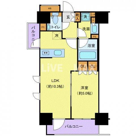 東京都北区王子２ 王子駅 1LDK マンション 賃貸物件詳細