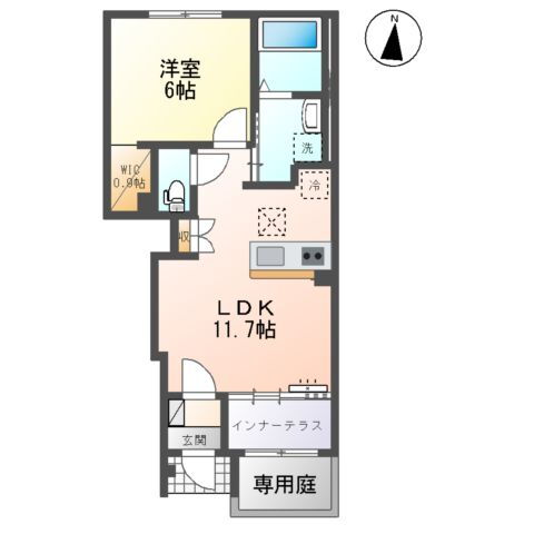 愛知県一宮市笹野字宮北田 木曽川駅 1LDK アパート 賃貸物件詳細