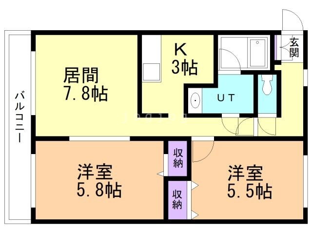 ファミールシャトー 4階 2LDK 賃貸物件詳細