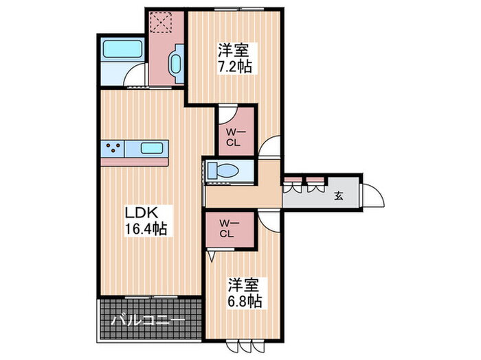 広島県広島市安芸区船越３ 海田市駅 2LDK アパート 賃貸物件詳細