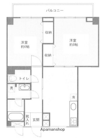 レックス四谷マンション 2階 2DK 賃貸物件詳細
