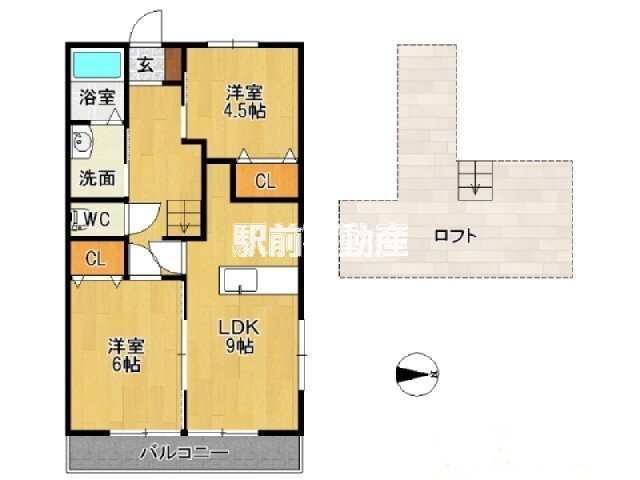 佐賀県佐賀市高木瀬東６ 2LDK アパート 賃貸物件詳細