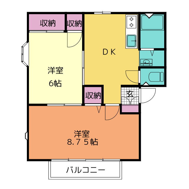 宮城県仙台市泉区将監９ 泉中央駅 2DK アパート 賃貸物件詳細