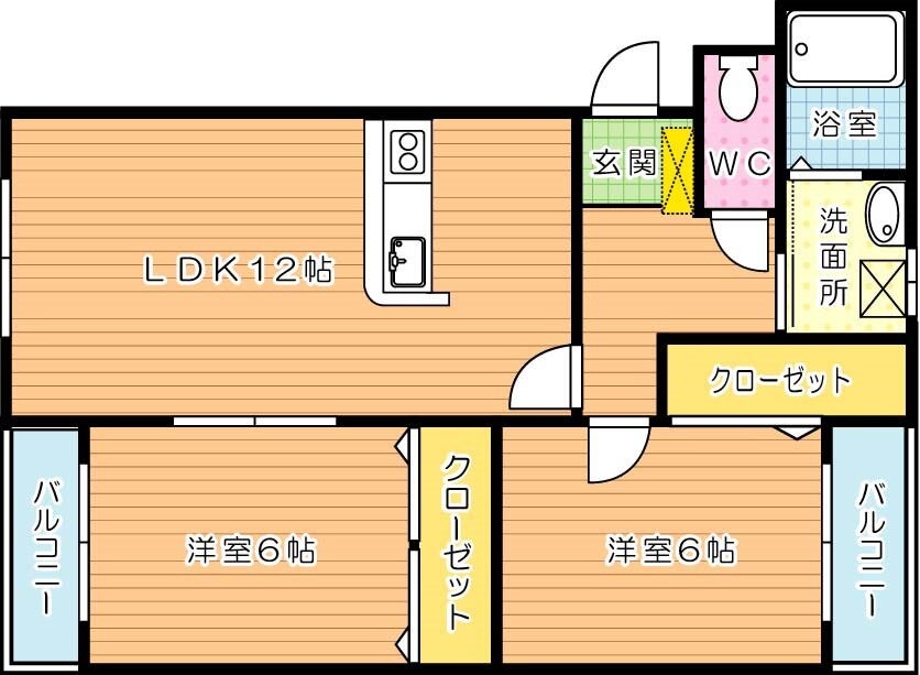 福岡県北九州市八幡西区馬場山 楠橋駅 2LDK マンション 賃貸物件詳細