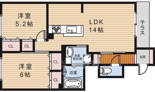 大阪府池田市渋谷１ 池田駅 2LDK アパート 賃貸物件詳細