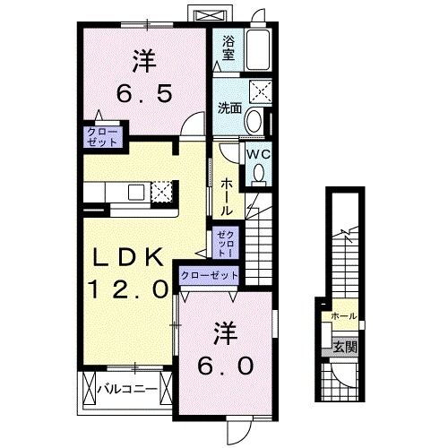 宮城県柴田郡大河原町字広瀬町 大河原駅 2LDK アパート 賃貸物件詳細