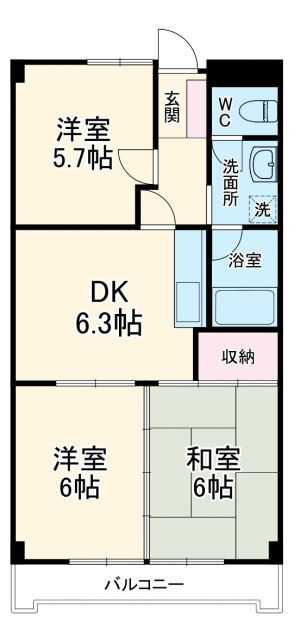 千葉県柏市宿連寺 北柏駅 3DK マンション 賃貸物件詳細