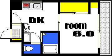 クエレセイキ 6階 1DK 賃貸物件詳細