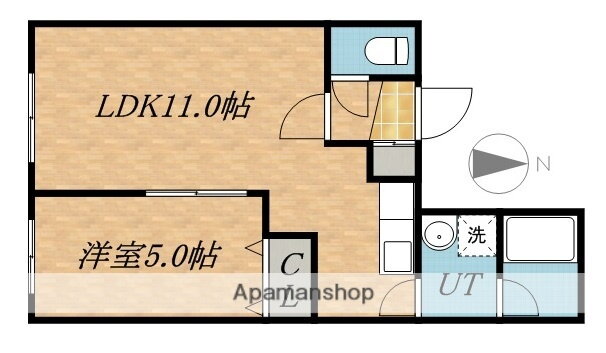 北海道札幌市北区北三十二条西２ 北３４条駅 1LDK マンション 賃貸物件詳細