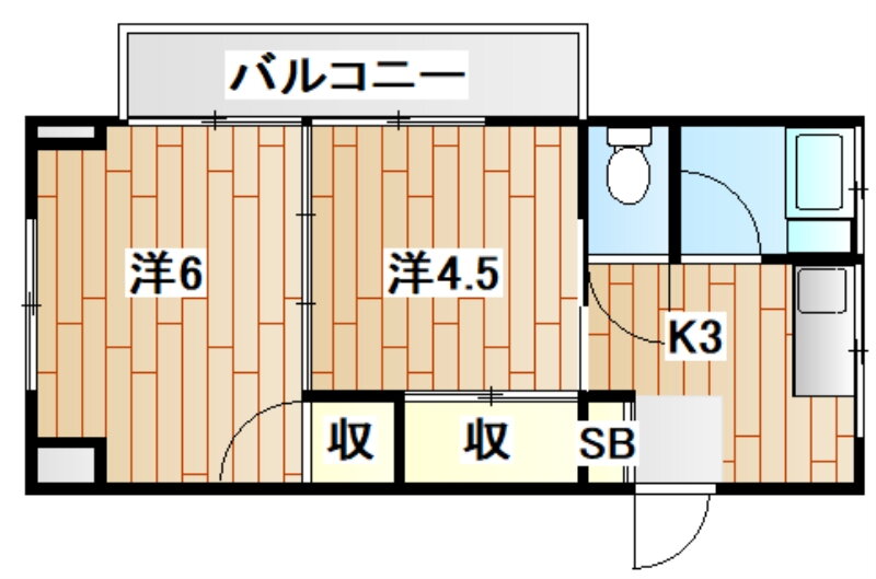 神奈川県横浜市中区赤門町１ 黄金町駅 2K アパート 賃貸物件詳細